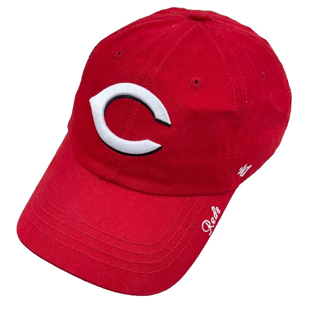 Cincinnati‎ Reds Hat Cap Strap Back Red White Adjustable Dad MLB Women Ladies